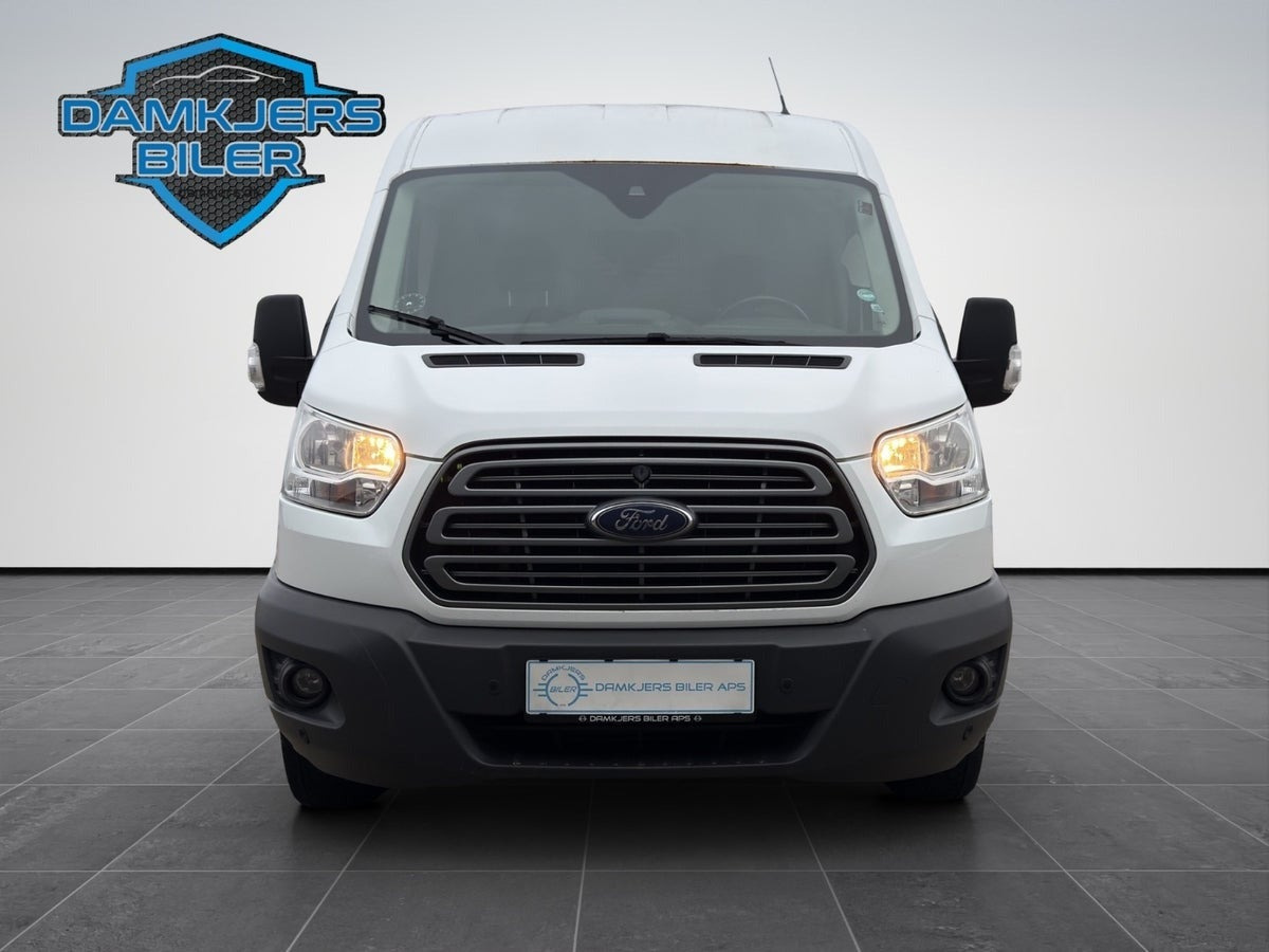 Hvid Ford Transit 350 L2 Van fra 2014
