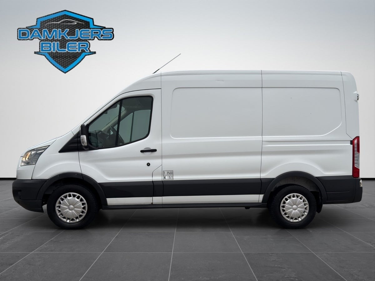 Hvid Ford Transit 350 L2 Van fra 2014