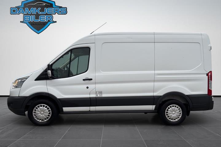 Hvid Ford Transit 350 L2 Van fra 2014