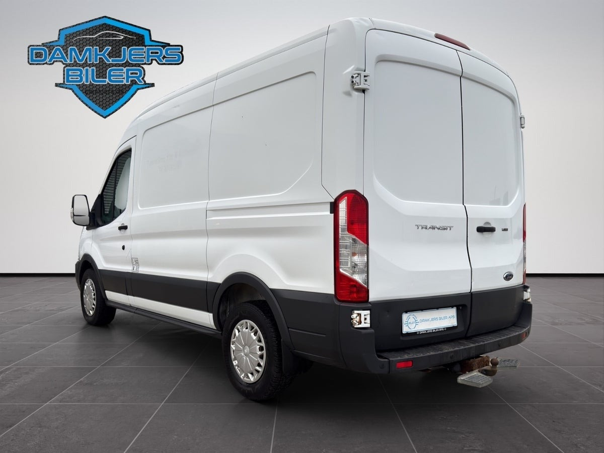Hvid Ford Transit 350 L2 Van fra 2014