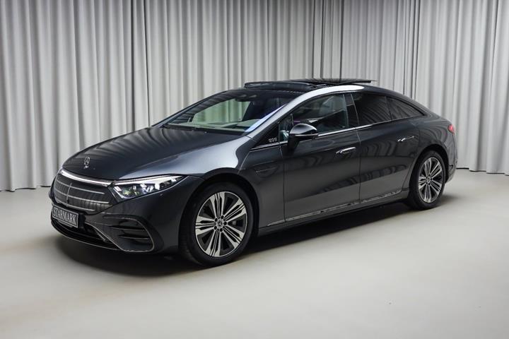 Grå Mercedes EQS450 fra 2025