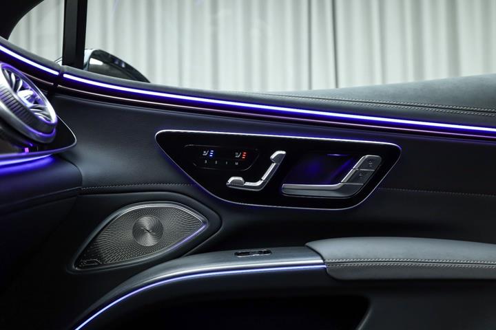 Grå Mercedes EQS450 fra 2025