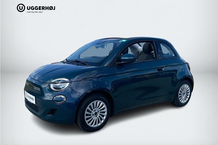 Grøn Fiat 500e fra 2023