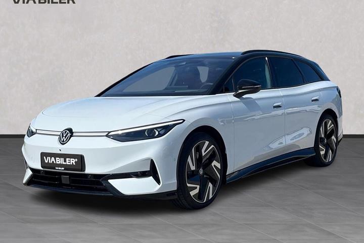 Hvid VW ID.7 fra 2026 set udefra