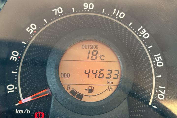 Hvid Toyota Aygo fra 2021