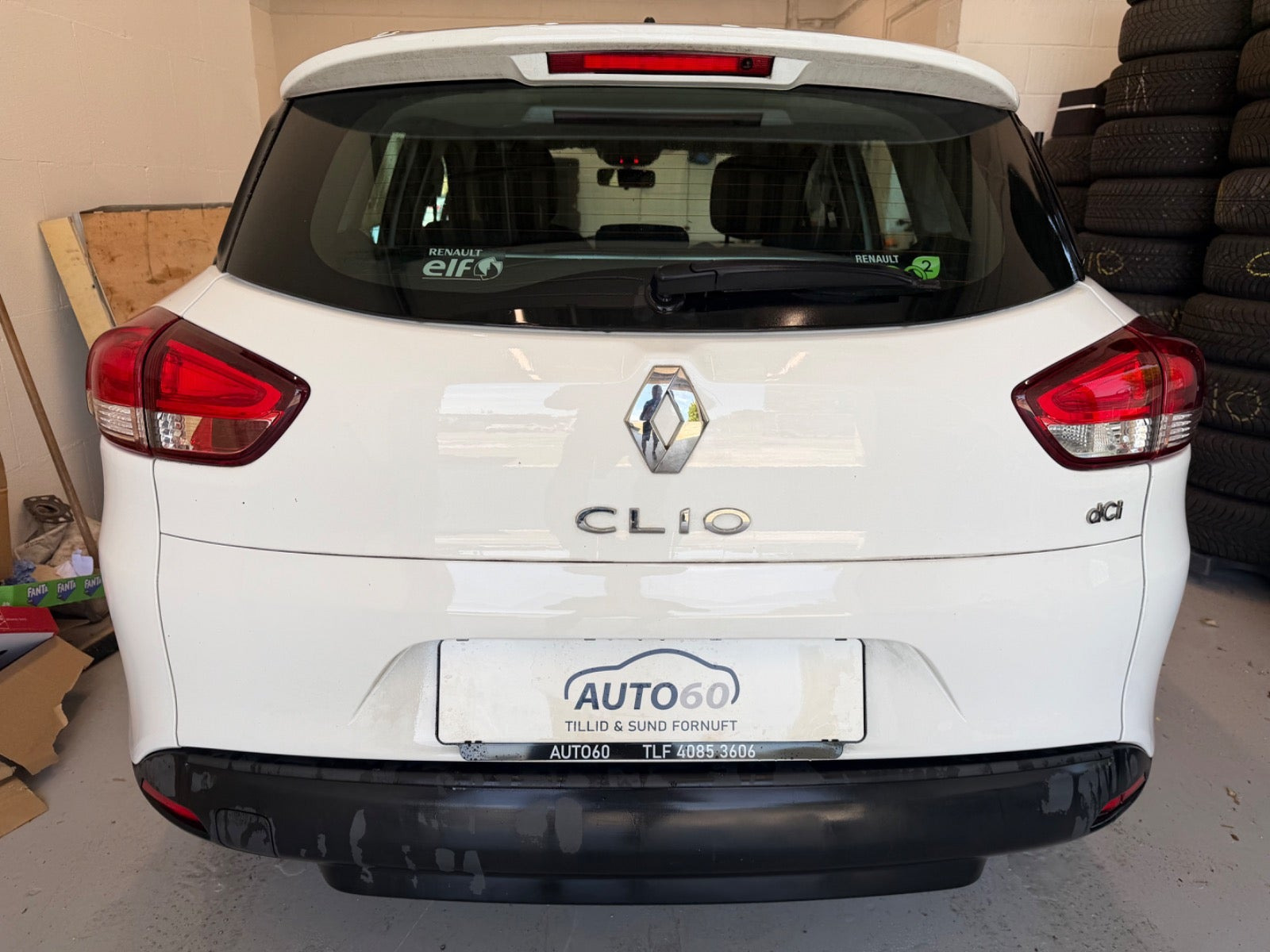 Hvid Renault Clio IV fra 2018