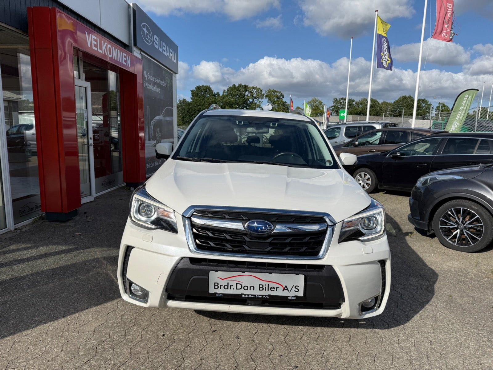 Hvid Subaru Forester fra 2019