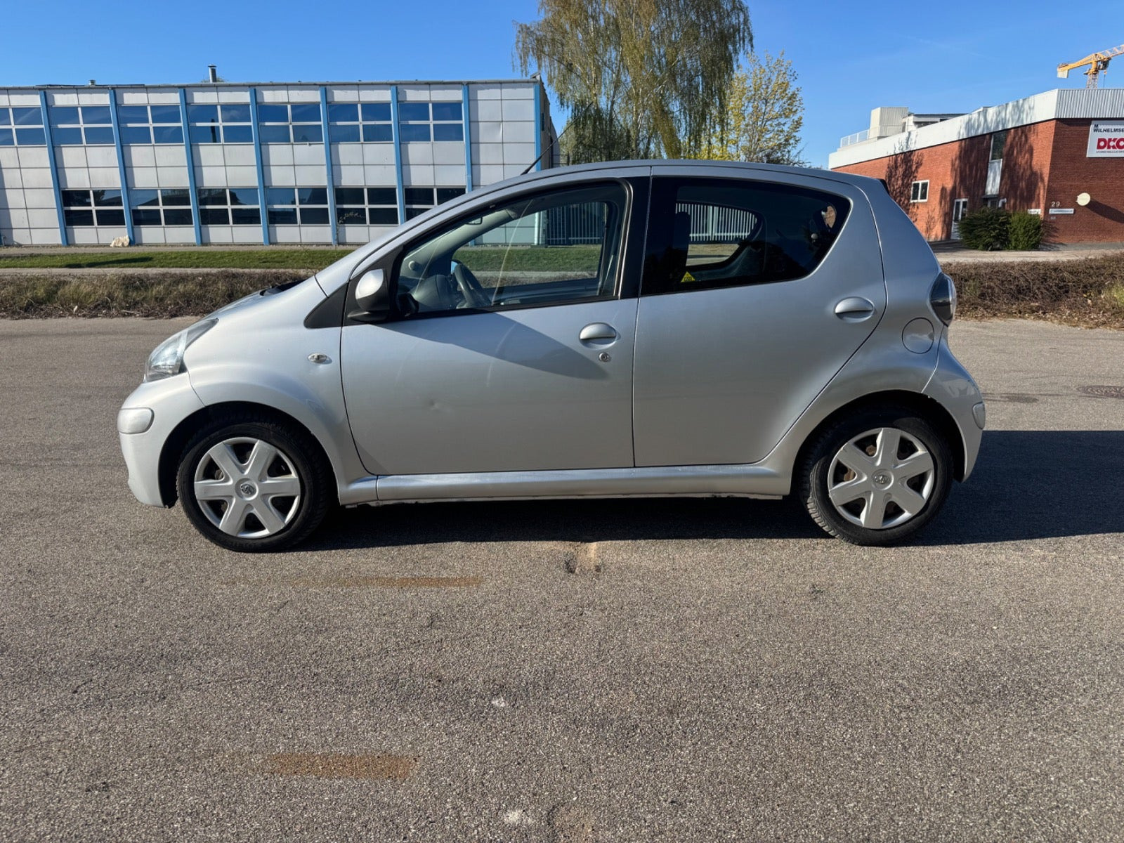 Grøn Toyota Aygo fra 2011