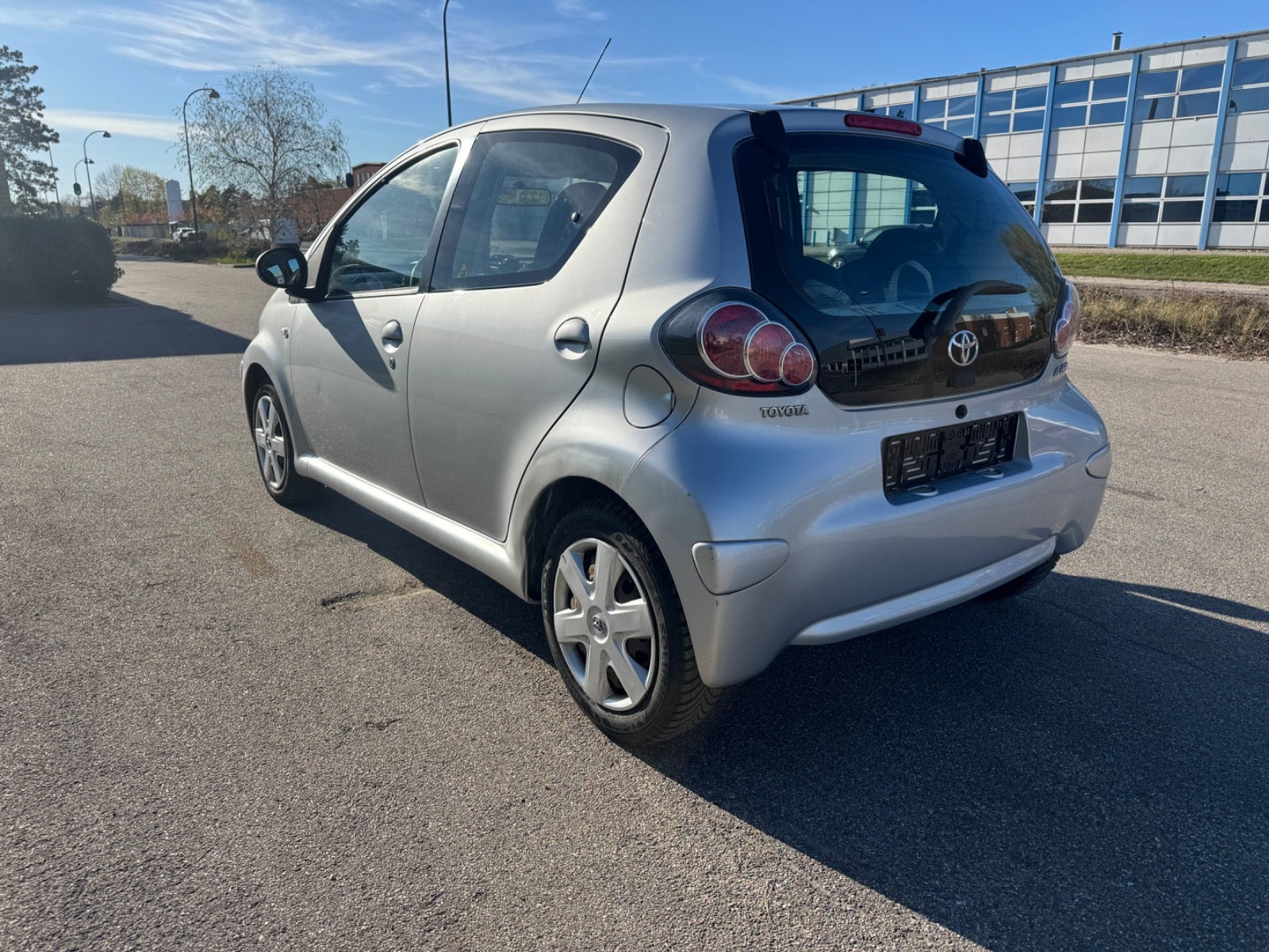 Grøn Toyota Aygo fra 2011