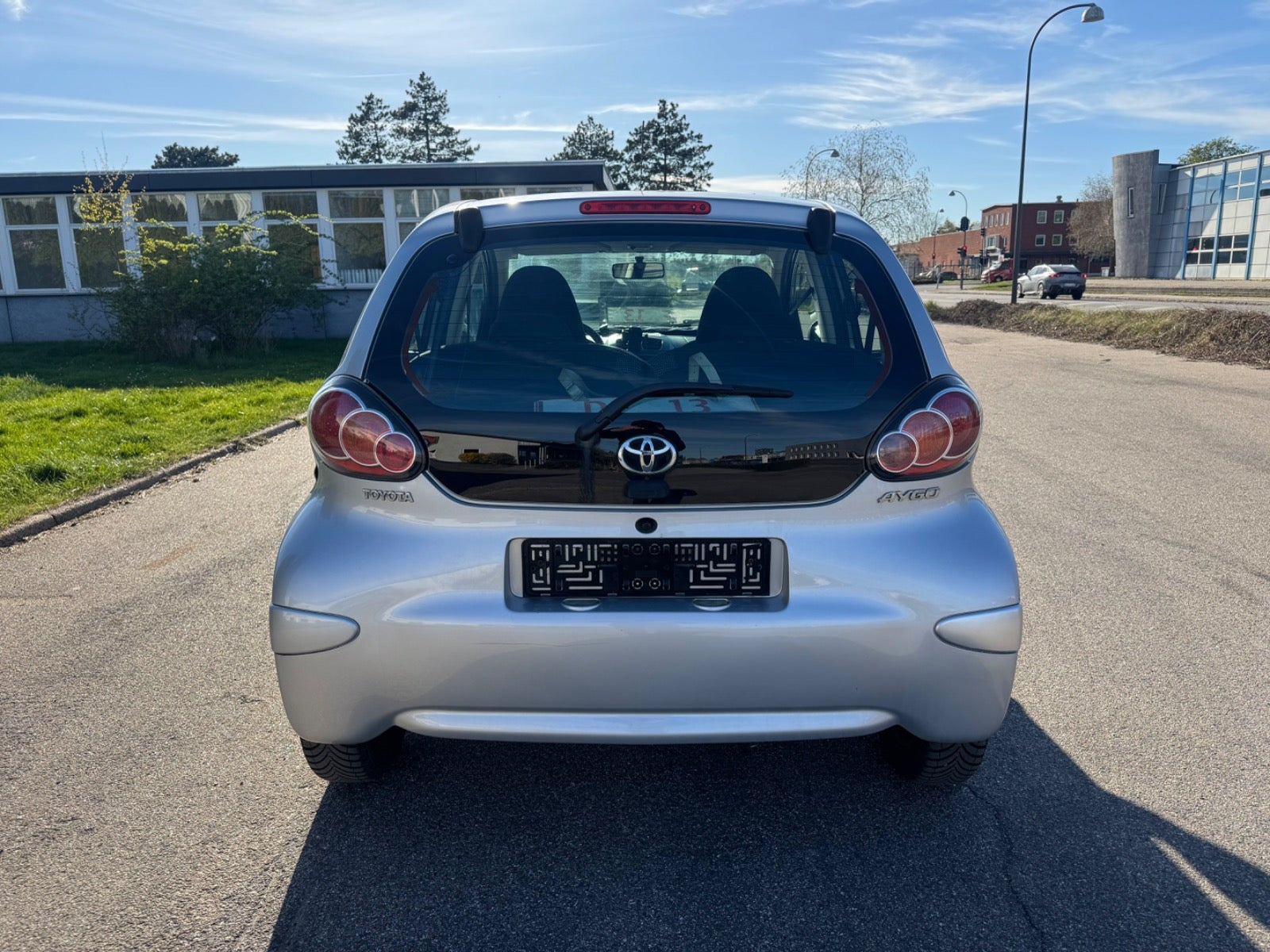 Grøn Toyota Aygo fra 2011