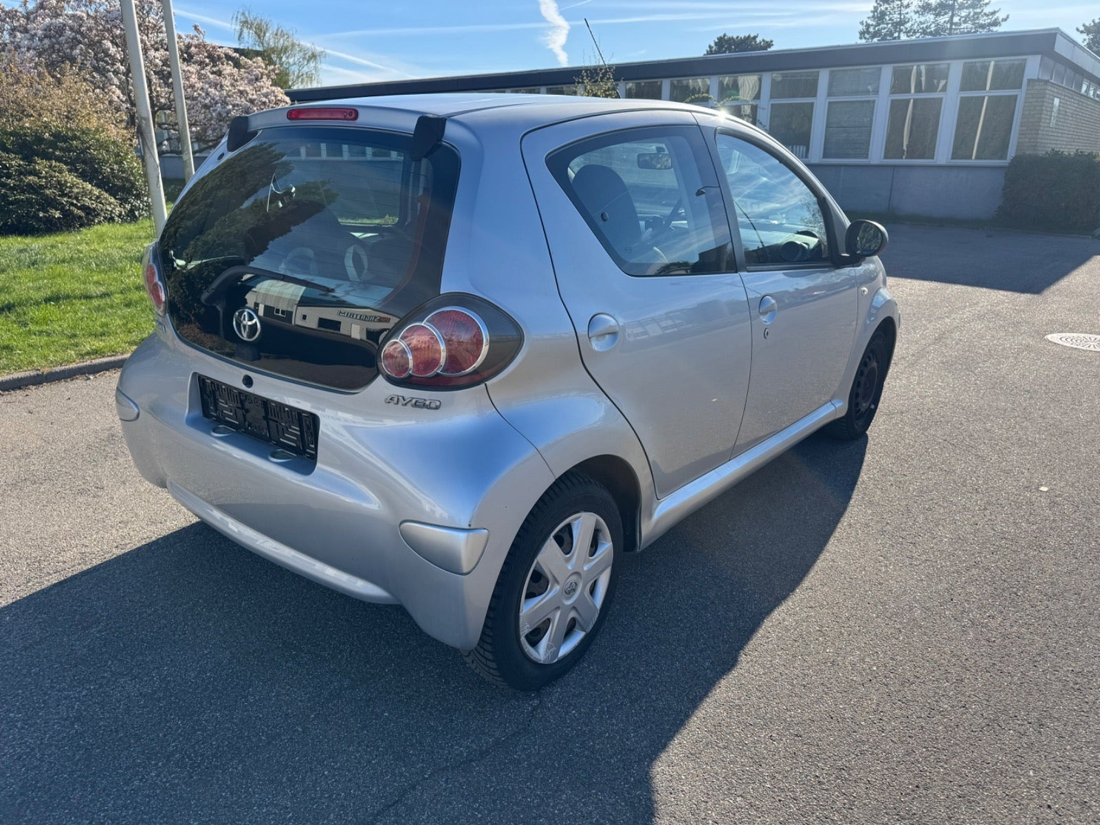 Grøn Toyota Aygo fra 2011