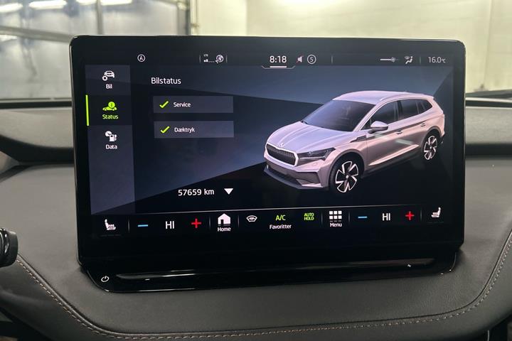 Grå Skoda Enyaq fra 2021