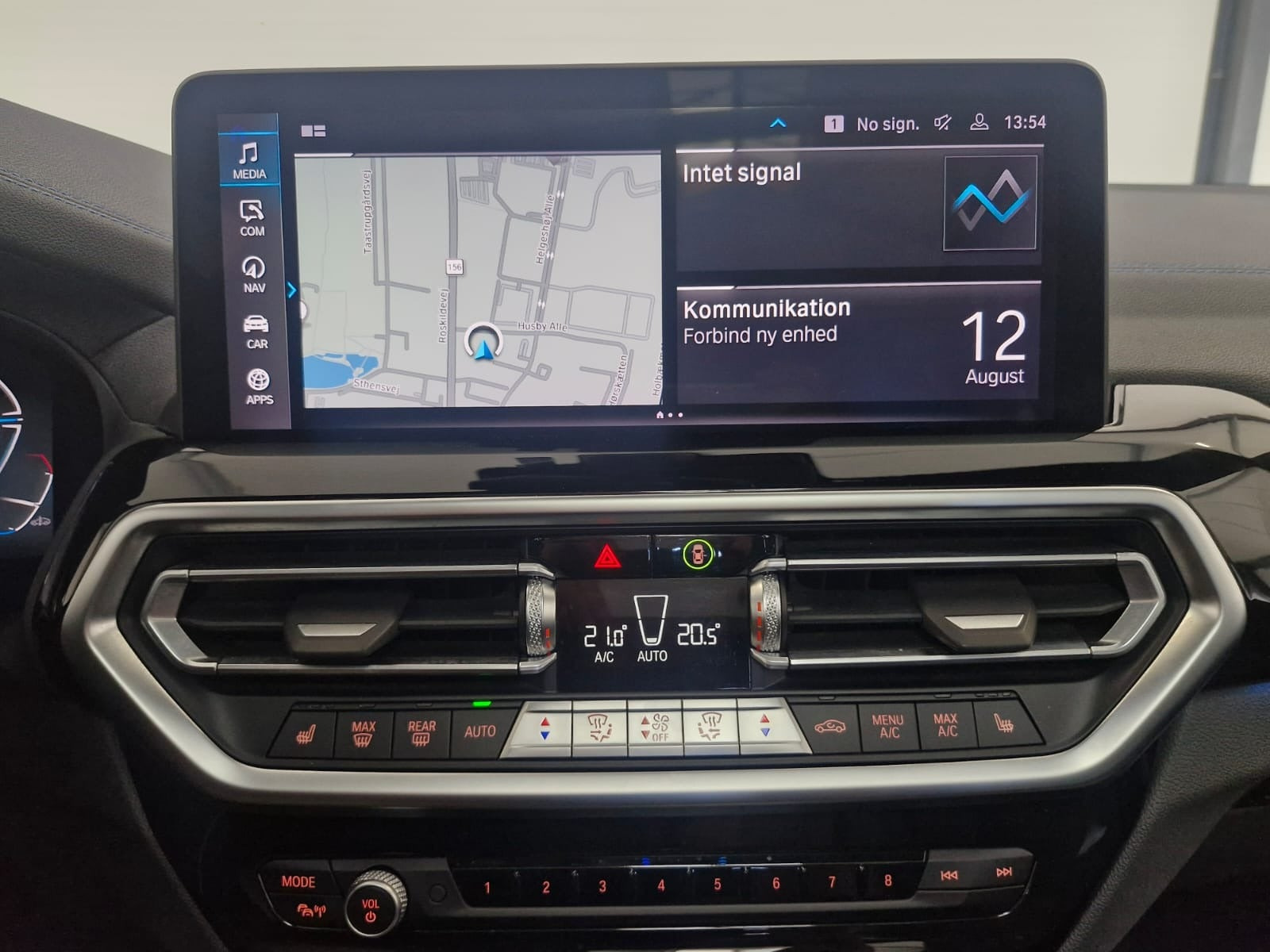 Blå BMW iX3 fra 2022
