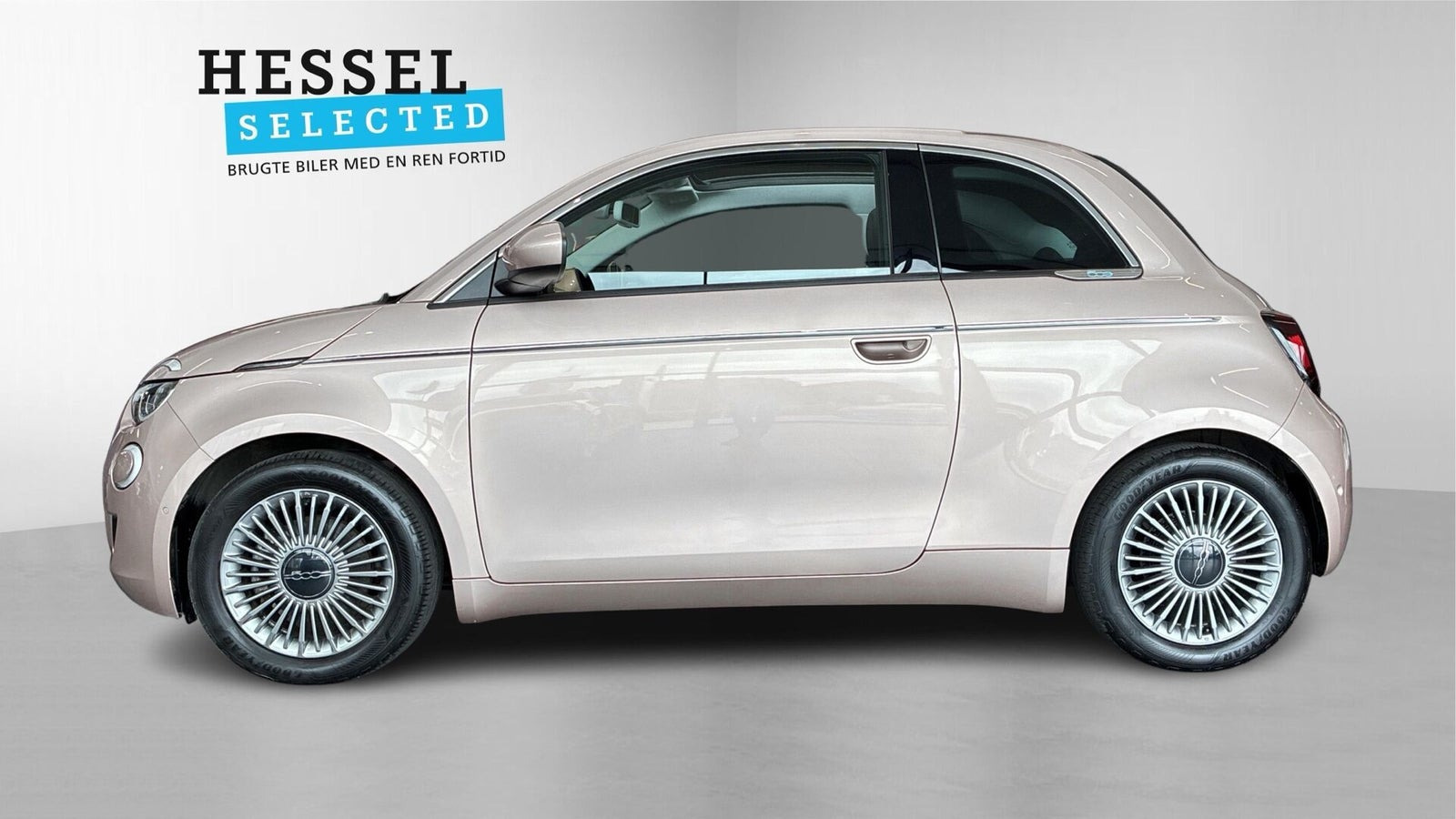 Gul Fiat 500e fra 2024