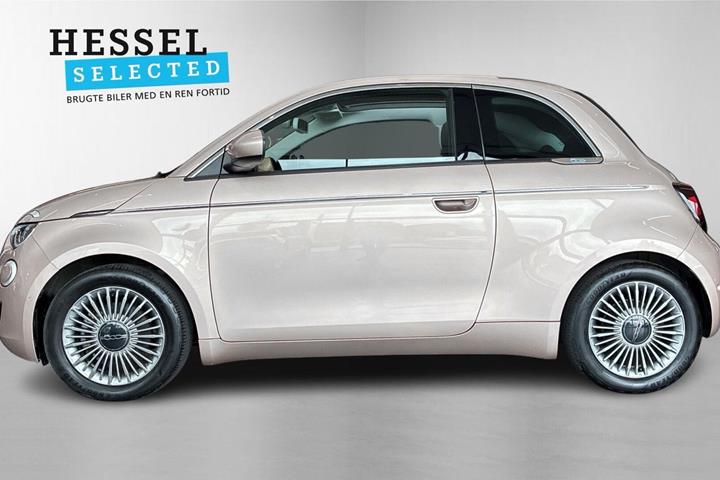 Gul Fiat 500e fra 2024