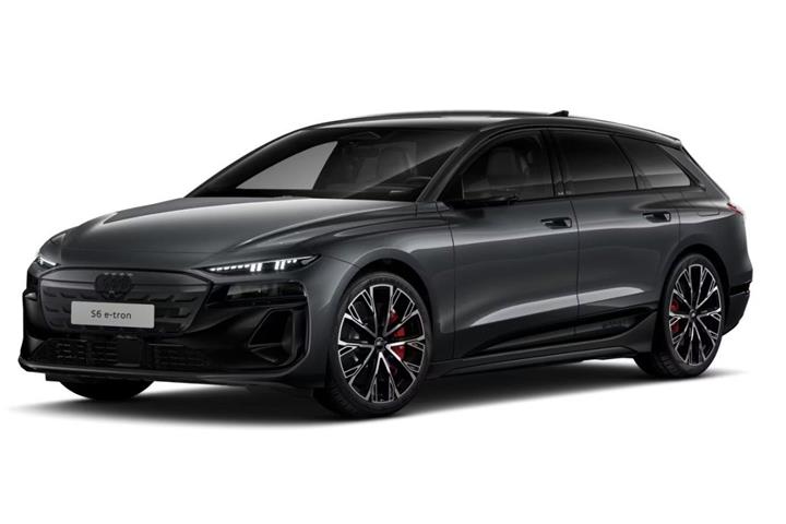 Grå Audi S6 e-tron fra 2025