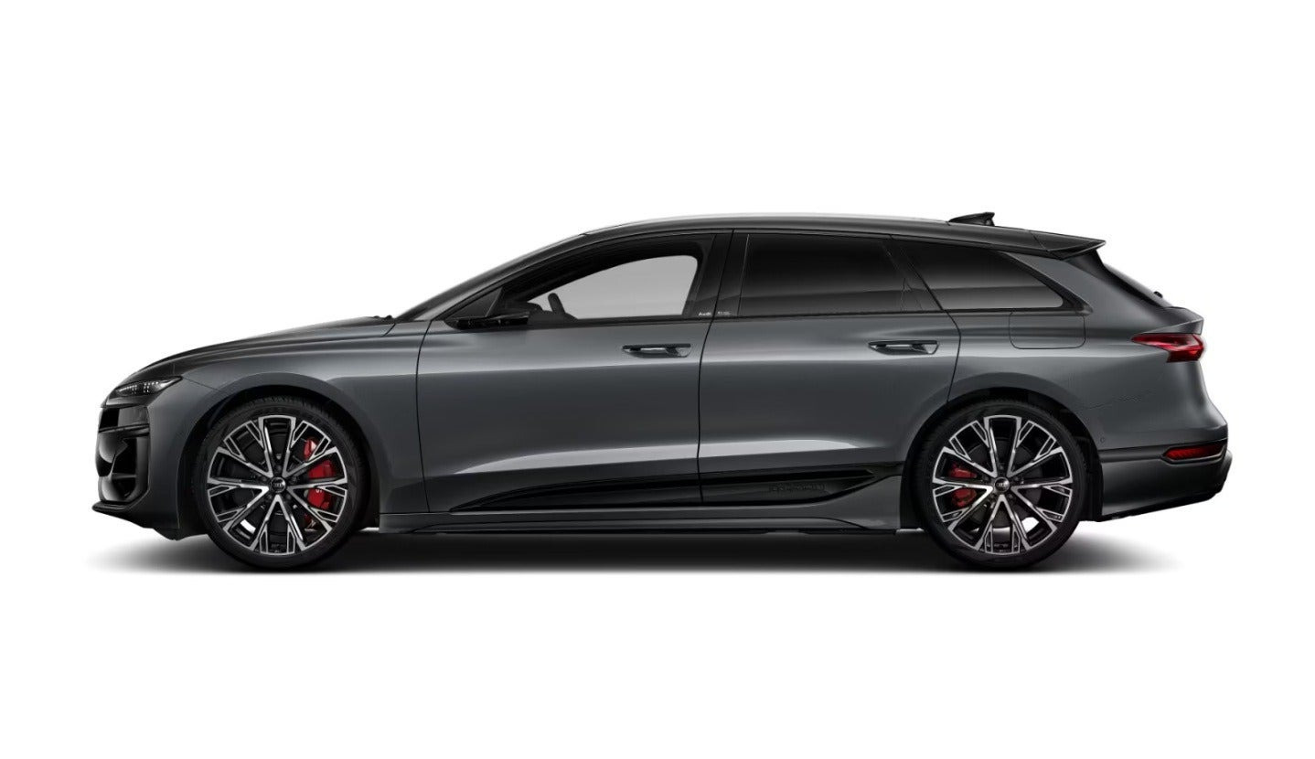 Grå Audi S6 e-tron fra 2025