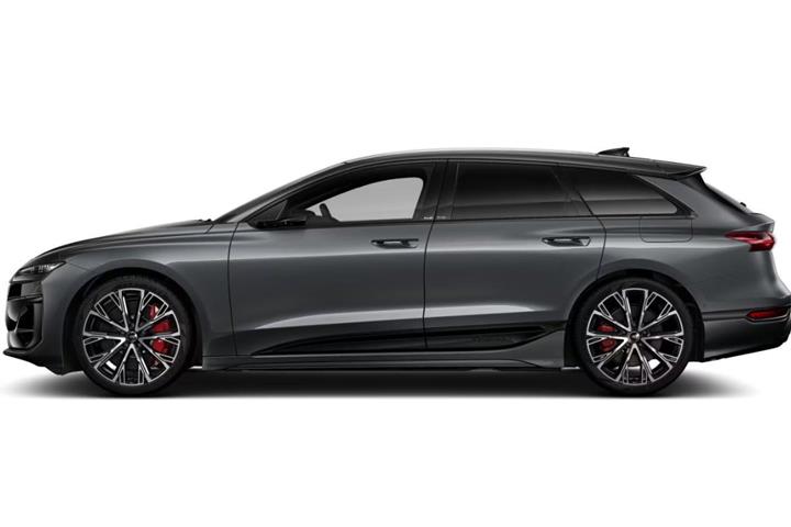 Grå Audi S6 e-tron fra 2025