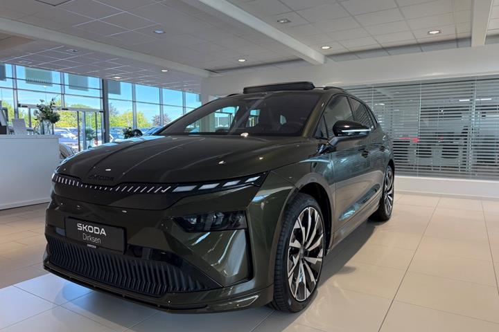 Grøn Skoda Enyaq fra 2027