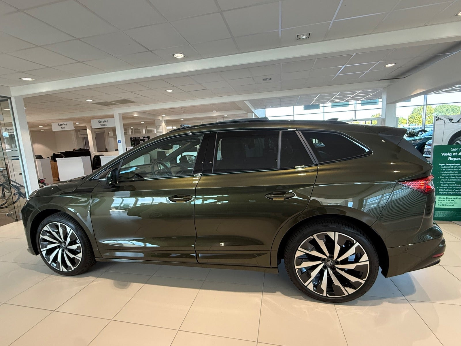 Grøn Skoda Enyaq fra 2027