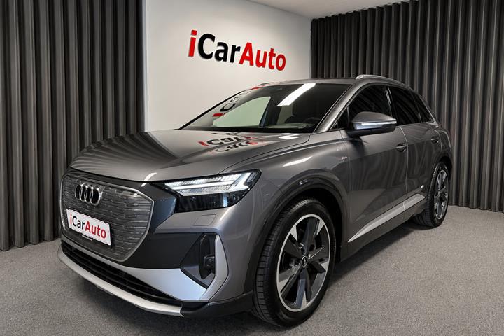 Grå Audi Q4 e-tron fra 2022