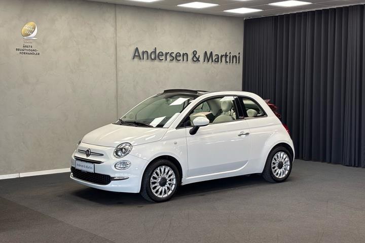 Hvid Fiat 500C fra 2016