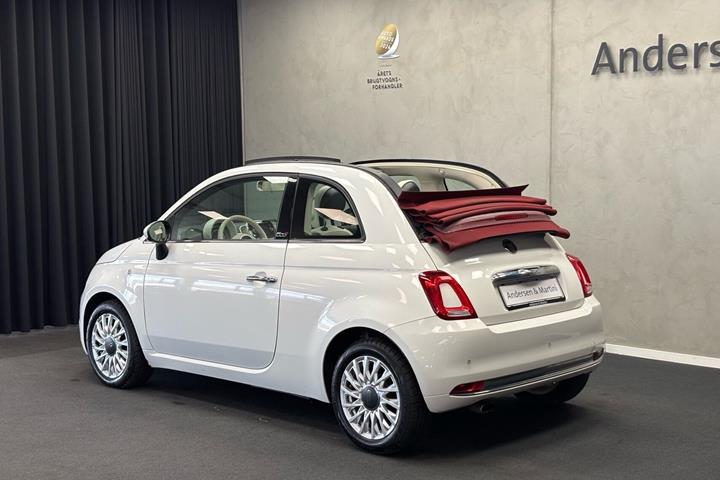 Hvid Fiat 500C fra 2016