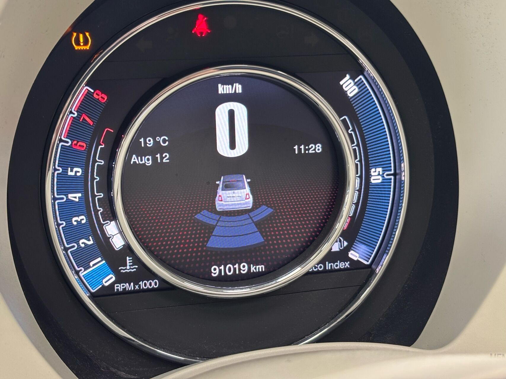 Hvid Fiat 500C fra 2016
