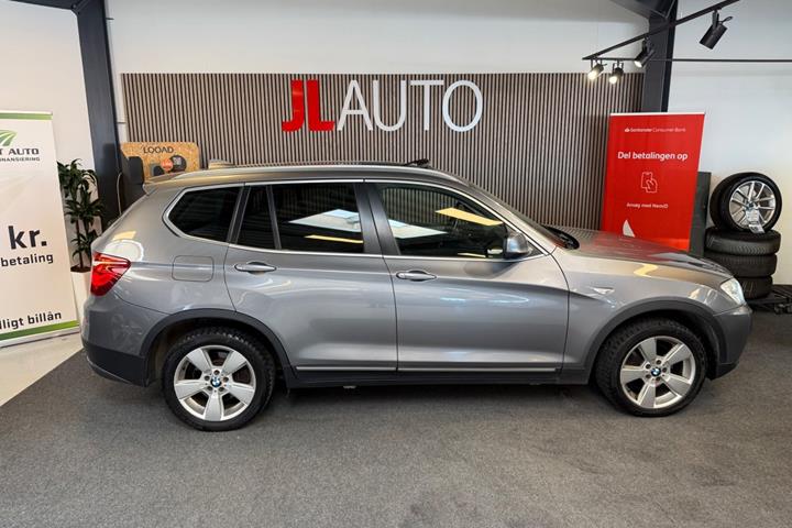 Sølv BMW X3 fra 2011