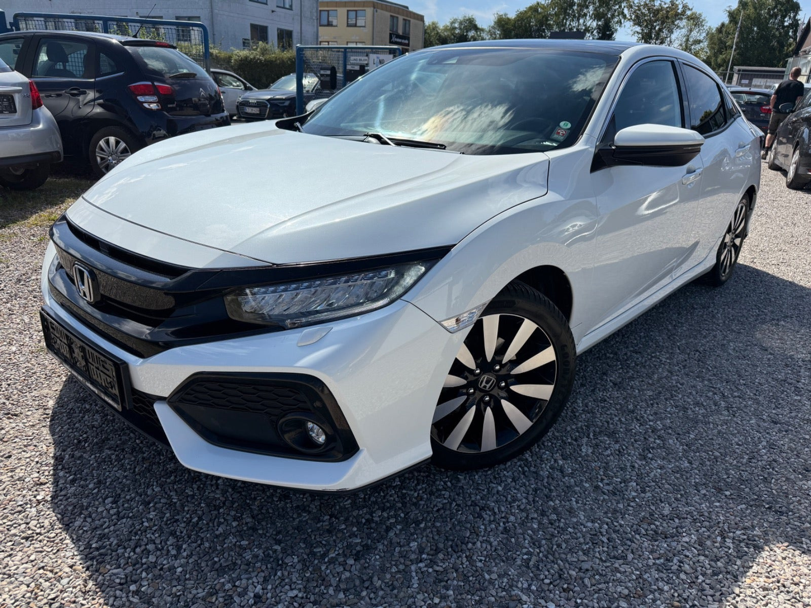 Hvid Honda Civic fra 2018