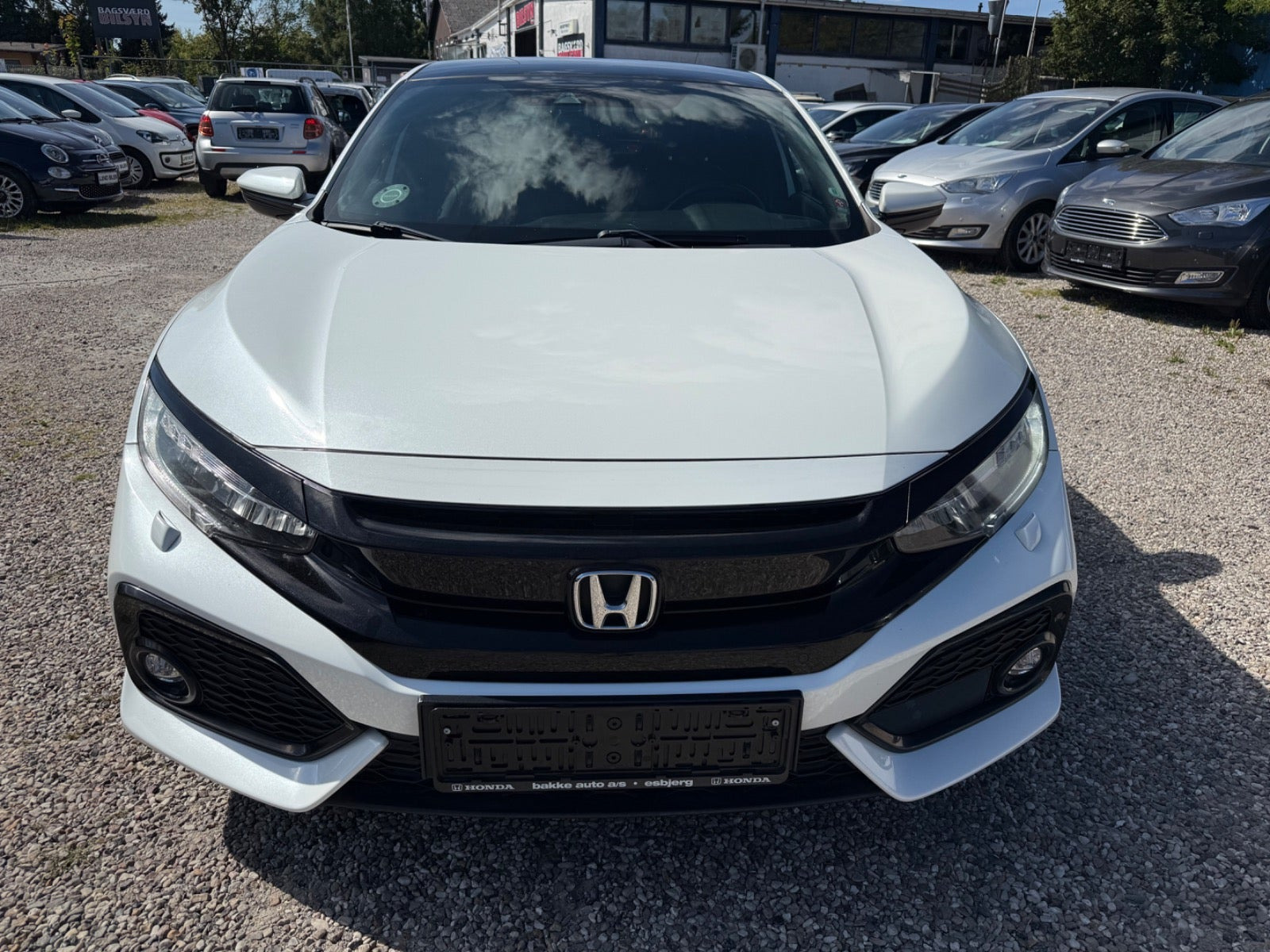 Hvid Honda Civic fra 2018