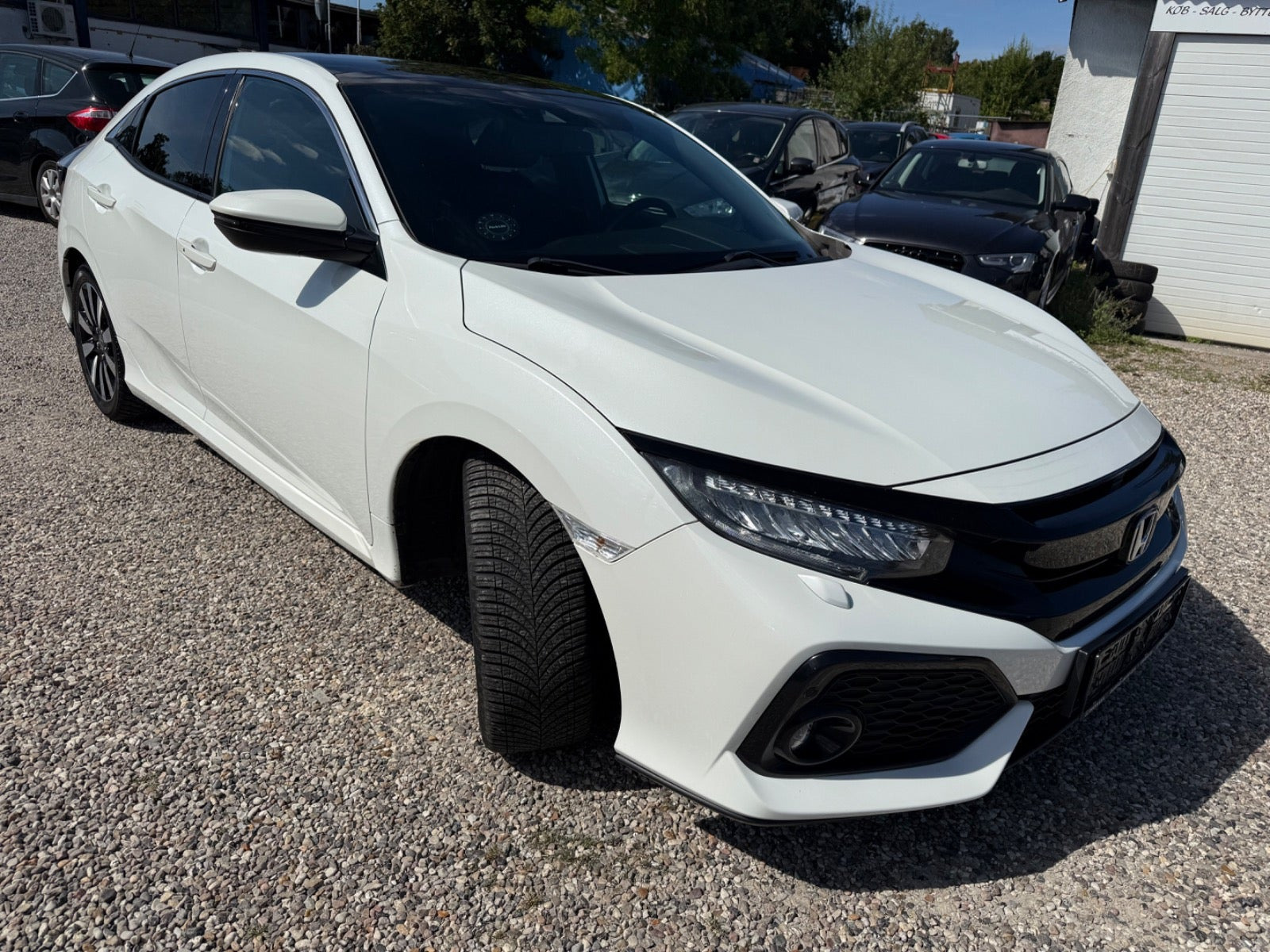 Hvid Honda Civic fra 2018