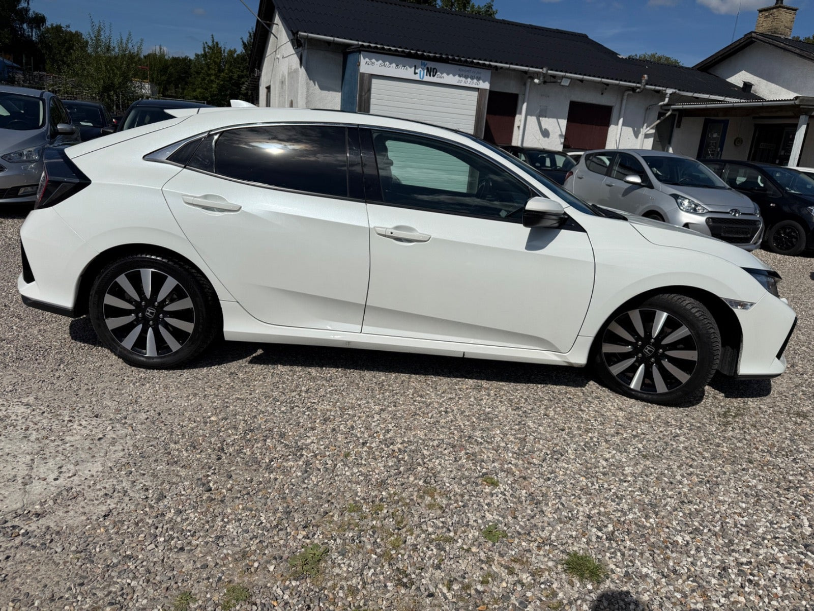 Hvid Honda Civic fra 2018