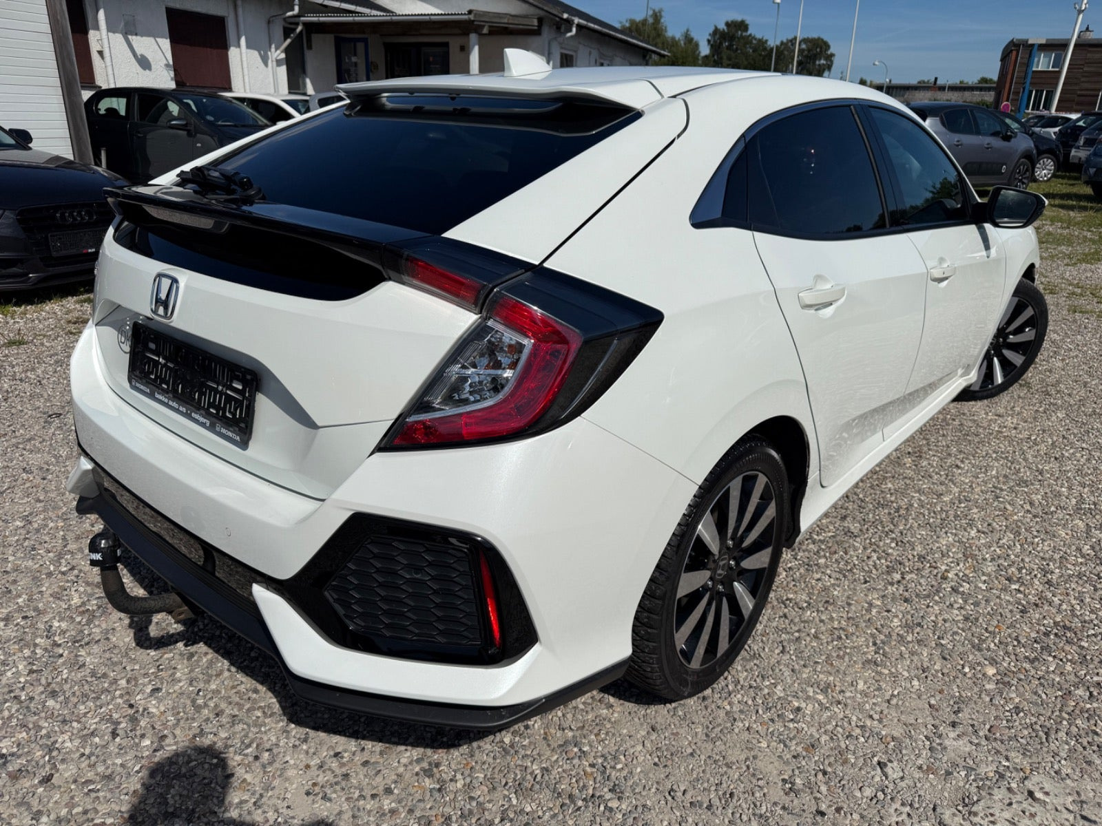 Hvid Honda Civic fra 2018
