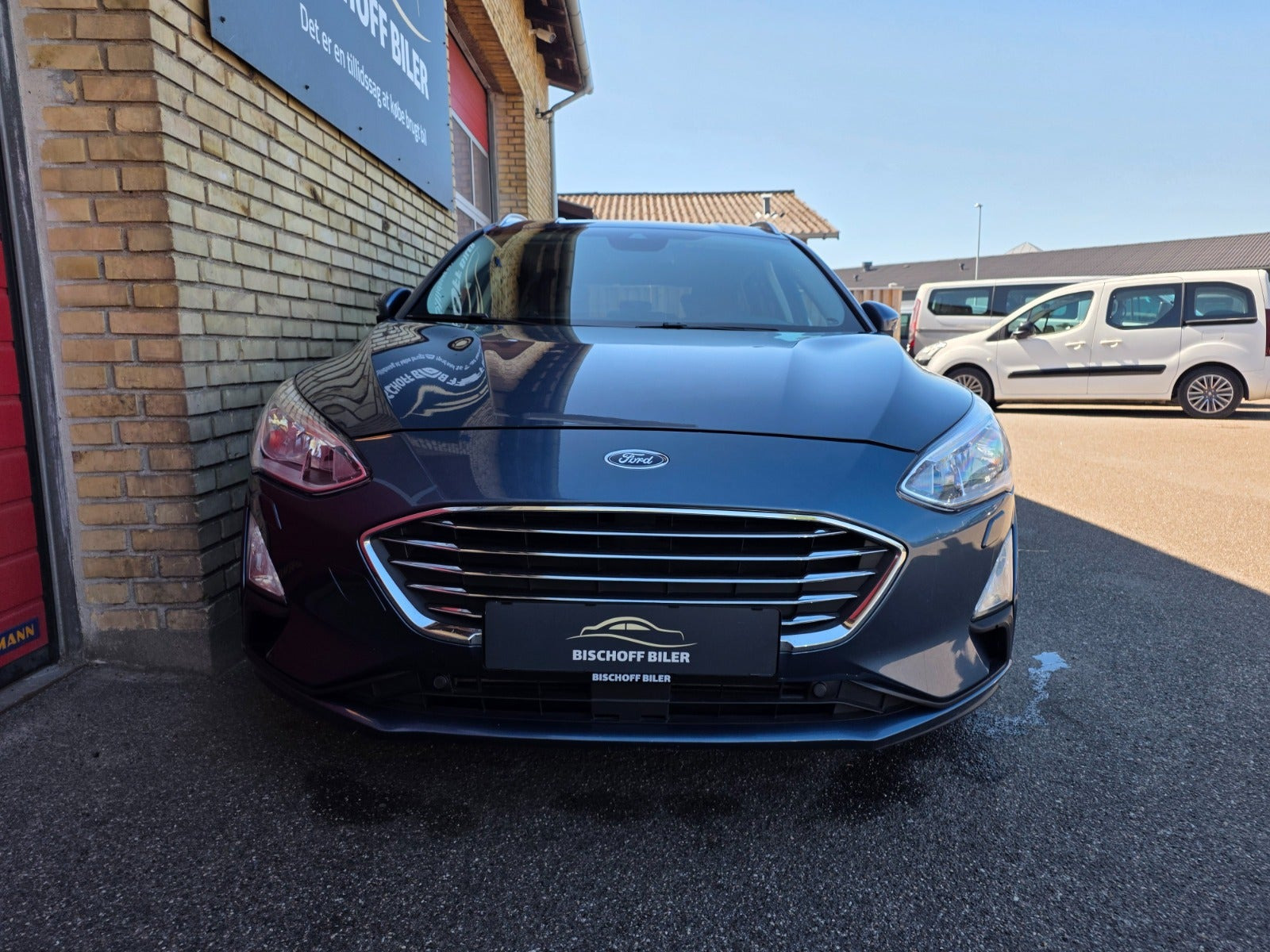 Blå Ford Focus fra 2019