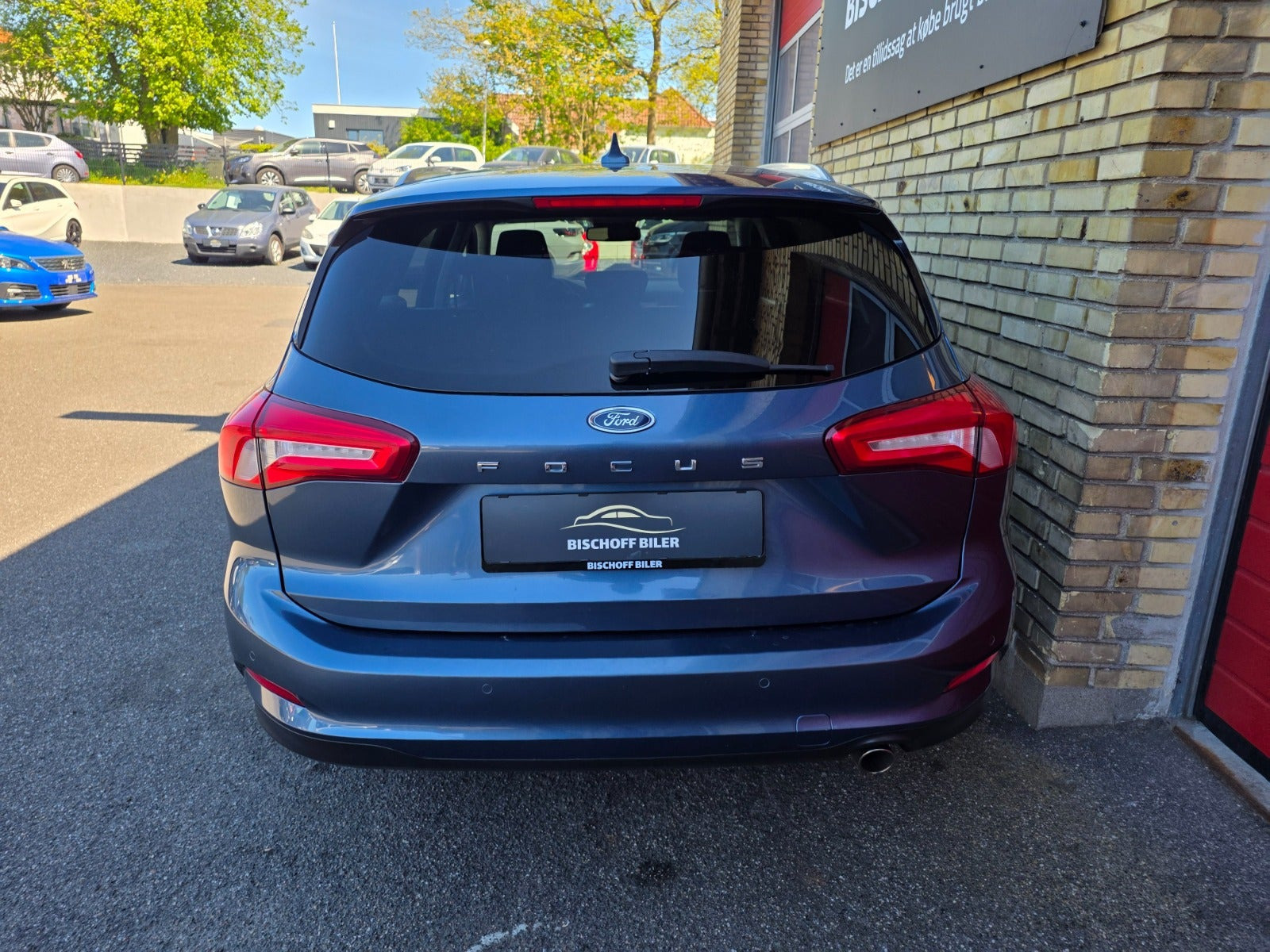 Blå Ford Focus fra 2019