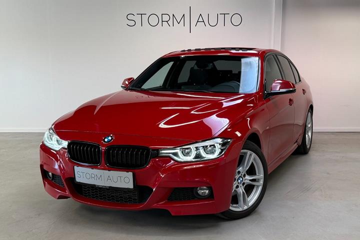 Rød BMW 320d fra 2018