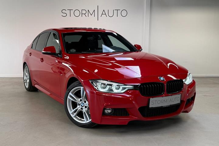Rød BMW 320d fra 2018
