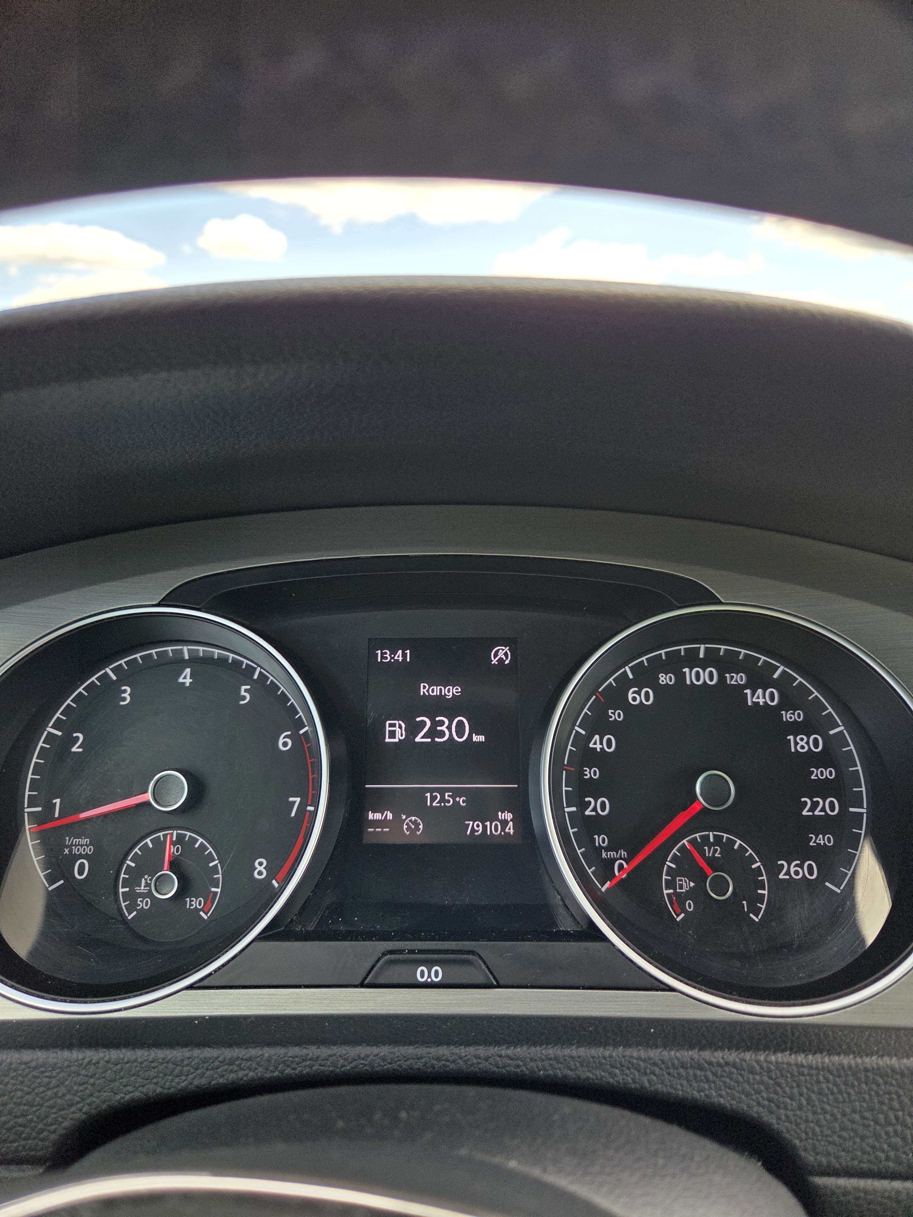 Hvid VW Golf fra 2015