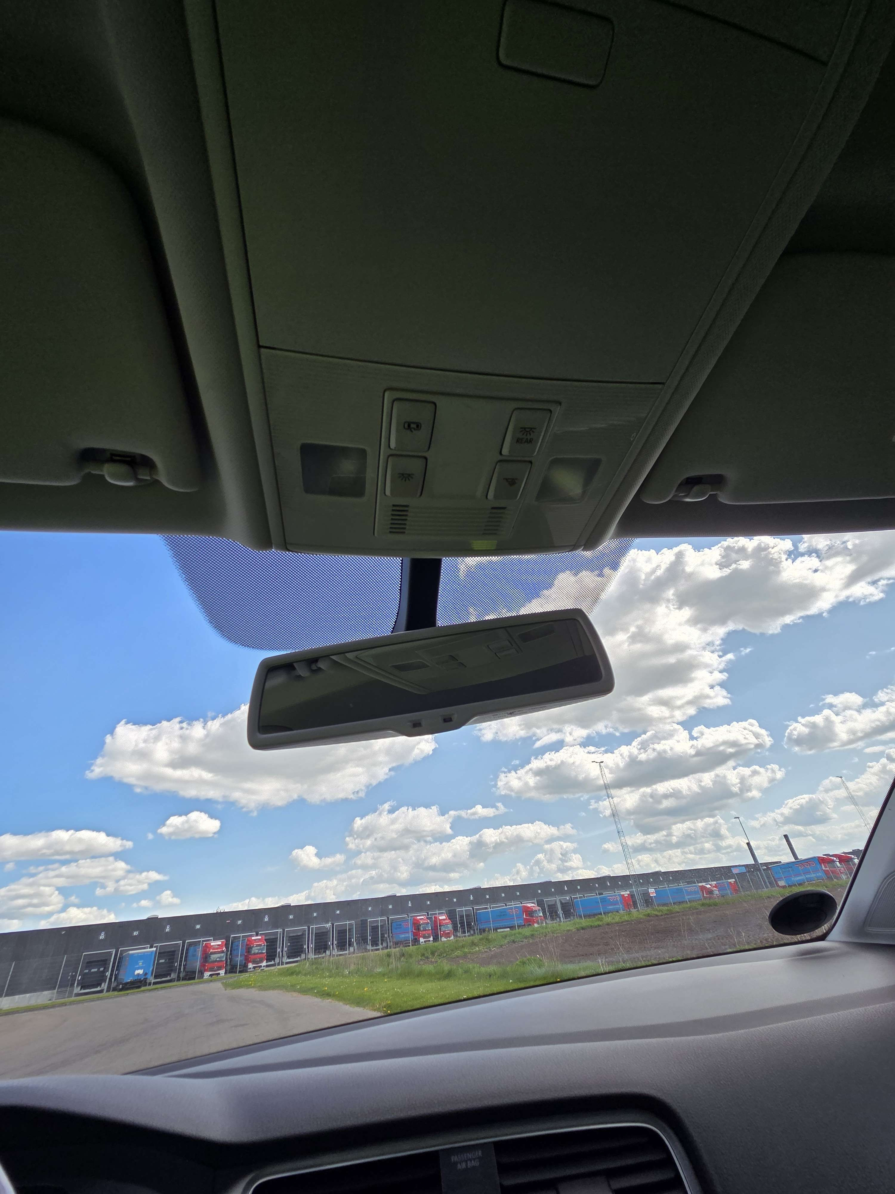 Hvid VW Golf fra 2015