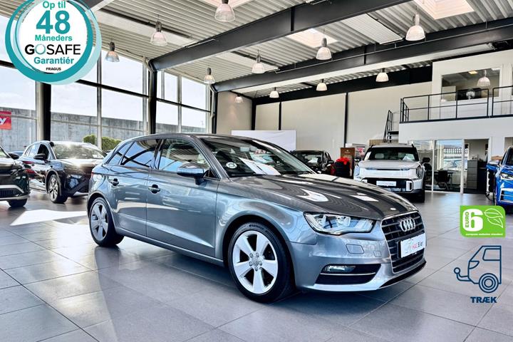 Grå Audi A3 fra 2016