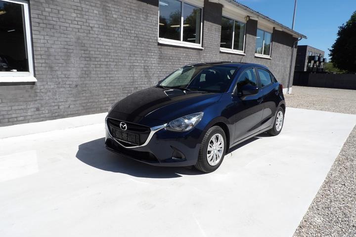 Blå Mazda 2 fra 2015