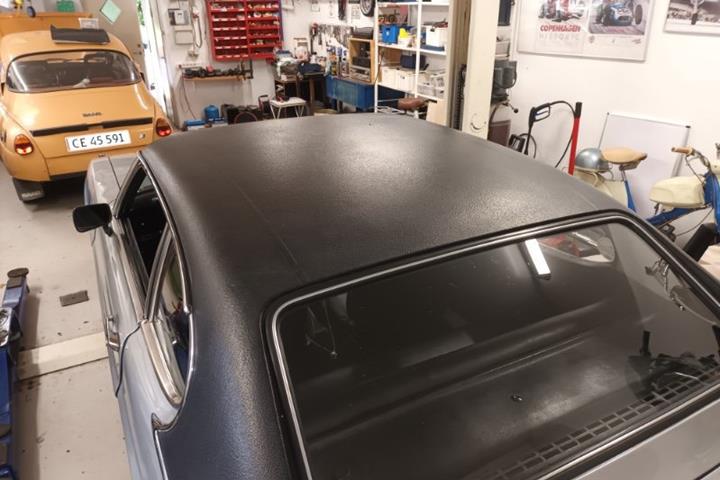 Sølv Ford Capri fra 1969