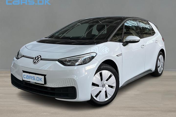 Hvid VW ID.3 fra 2023 set udefra