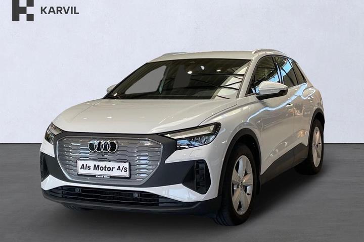 Hvid Audi Q4 e-tron fra 2025