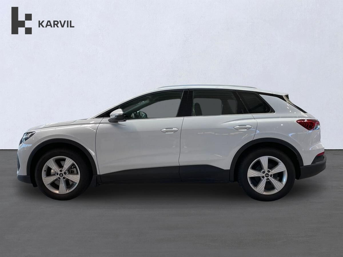 Hvid Audi Q4 e-tron fra 2025
