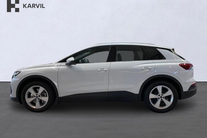 Hvid Audi Q4 e-tron fra 2025