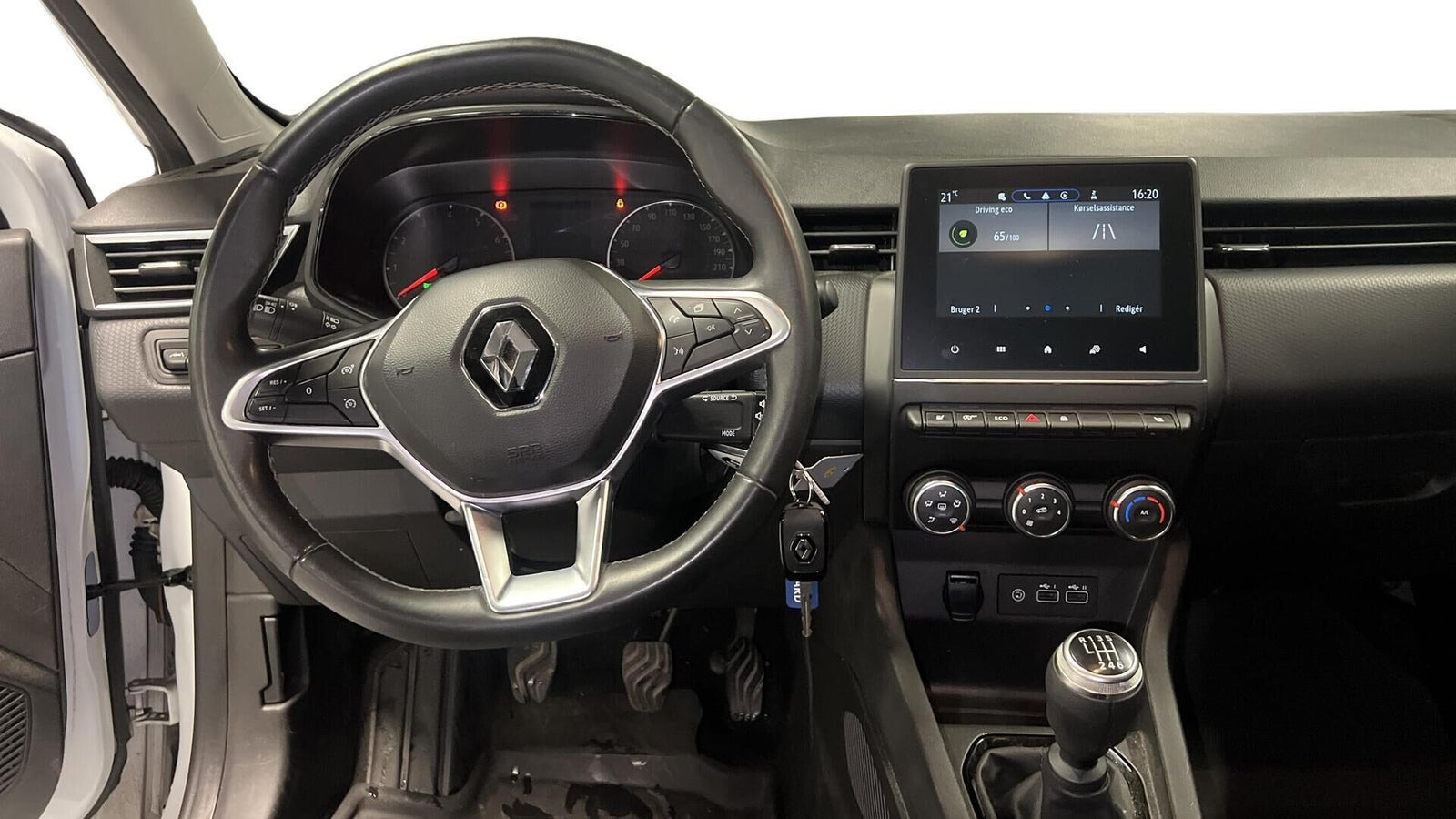 Hvid Renault Clio V fra 2023