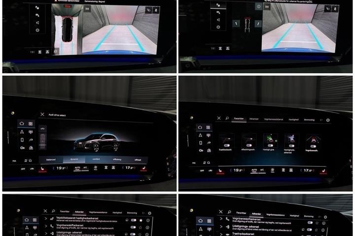 Blå Audi Q6 e-tron fra 2024