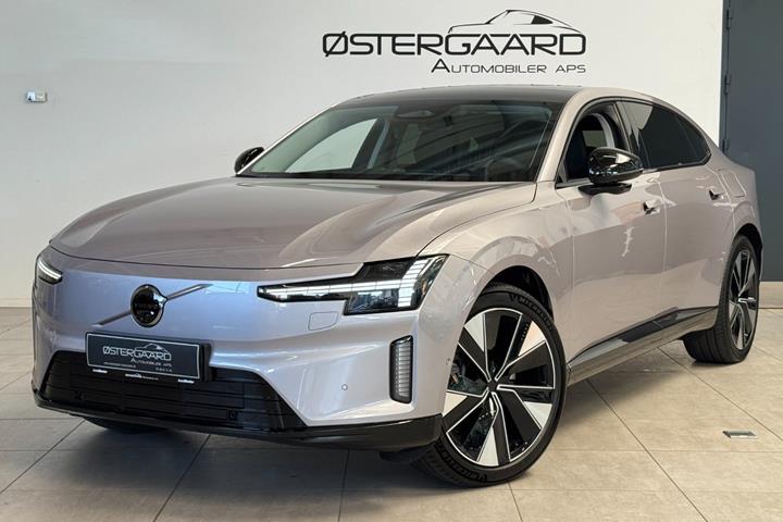 Orange Volvo ES90 fra 2026 set udefra